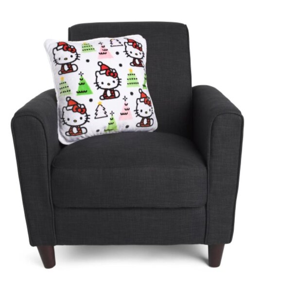 NWT HELLO KITTY Square White Multi Color Pillow with Shaped Head Pillow Set - Picture 2 of 3